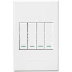 3V124 4LEVER 2WAY Switch 100X50MM 3 - Colour Options - White