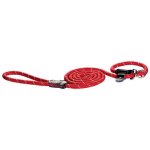 Rogz Rope Large 12mm 1.8m Long Moxon Dog Rope Lead - Red Reflective