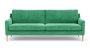 Anna 3 Seater Moss Grass Green Couch Oak Soap Legs Limited Edition
