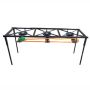 3 Plate Burner Gas Stove With Stand Legs - Heavy-duty Cooktop
