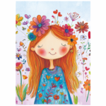Fabric Paint Sling Floral Girl