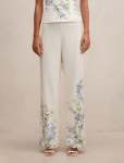 Soleil Floral Placement Print Pants - 20 Wisteria Co-ord