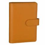 Antner A6 Pu Leather Refillable 6 Ring Notebook Binder For A6 Filler Paper Loose Leaf Personal Planner Binder Cover With Magneti