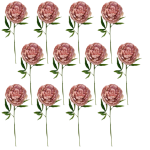 - Peony - Mauve Pack Of 12 Stems - 62CM