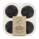 Double Chocolate Muffins 4 Pack