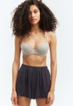 Ribbed Pyjama Shorts - Dark Grey