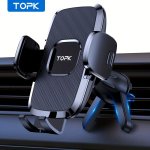 2023 Upgraded Topk Air Vent Car Mount: Hands-free Cell Phone Holder For All Phones