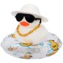 Wonuu Car Accessories Rubber Ducks Dashboard Decorations Rubber Duck Pink Accessories Dashboard Duck Car Decorations Car Ducks F