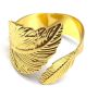 New Gold Leaf Napkin Rings - Set Of 12