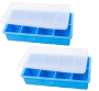 Gloopie Silicone Ice Trays With Lid - Double Pack