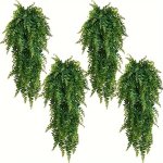 4PCS Artificial Ferns Ivy Garland Set - Lifelike Vine Plants For Indoor outdoor Decoration Ideal For Room Garden Reunion Durable
