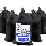 Durasack Heavy Duty Sand Bags With Tie Strings Empty Woven Polypropylene Sand-bags For Flood Control With 1600 Hours Of Uv Prote