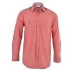 Mens Long Sleeve Ruben Shirt Red