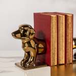 Korea Sausage Dog Bookends - Bronze