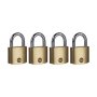 Yale 40MM Brass Padlock - Quad Pack