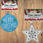Festive Christmas Tree Hanging Ornaments Assorted 9X10 Cm