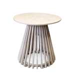 Birch Ribbed Side Table