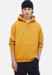 Loose Fit Printed Hoodie - Dark Yellow Peace Within