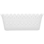 Clicks Plastic Lace Rectangular Holder White