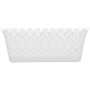 Clicks Plastic Lace Rectangular Holder White