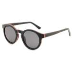 Layered Ebony Gray Lens Polarized Sunglasses 4211-1