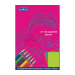 Marlin Project Board Pad A4 25 Sheets 160GSM Bright Assorted Pack Of 5