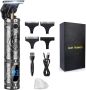 Professional Hair Clipper Cordless Beard Trimmer With LED Display