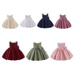 Double Bow White Princess Dress 6-12M White - The Purple Lovey