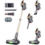 Rendow Cordless Vacuum Cleaner 550W 45KPA 65MINS Vacuum Cleaners For Home Self-standing Cordless Stick Vacuum With LED Display A