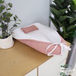 Winter Baby Nest Sherpa Inside Dusty Pink And White