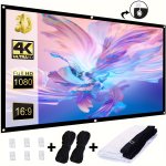 72-INCH Projection Screen Double-sided Outdoor And Indoor Projection Screen Foldable And Wrinkle-resistant Portable 4K 16:9 Proj