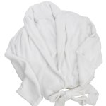 Club Classique Bamboo Bathrobes 400GSM - Various Sizes - White & Stone - Sml White