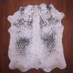 A Grade Nguni Hide 673 Black white L - Large Black white Speckled