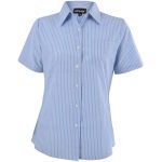 Ladies Short Sleeve Drew Shirt Light Blue