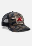 Printed Heavy Cotton Twill + Mesh Cap - Walnut + Sepia Tint + Black