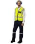 Pioneer Air Field Waist Coat Pvc Tape Velcro Close Premium Airport