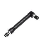 Dresi L Type 1 4 Hexagon Screwdriver Bit 90 Double-end Handle Black 6.35MM Wrench Tool