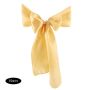 50PCS Yellow Cotton Chair Bows Wedding Decor