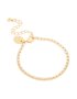 Goldair Gold Plated Cubic Zirconia Baguette & Chain Layered Bracelet