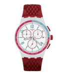 Red Track Silicone Quartz Fashion Men's Watch SUSM403