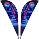 3M Legend Sublimated Sharkfin Double -sided Flying Banner 1 Complete Unit