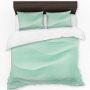 Minty Waves Duvet Cover Set Double