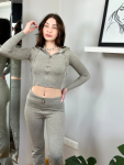 Hooded Knit Two-piece - Medium