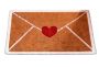 Valentine Rug Outdoor Envelope Heart Artificial Coir Door MAT13.74X23.62IN