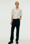 Regular Fit Textured-weave Resort Shirt - White