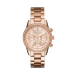 Ritz Rose Gold Round Stainless Steel Women's Watch MK6357
