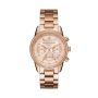 Ritz Rose Gold Round Stainless Steel Women's Watch MK6357