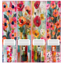 File Spine Stickers Collage Flowers