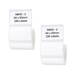 NB112 - - B1 B21 B3S B4 - 50X30MM - 230 White Labels 2