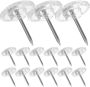 100PCS Plastic Push Pins Flat Top Thumb Tacks For Cork Board Office Map
